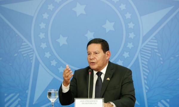 Mourão defende avanços nos sistemas de monitoramento da Amazônia(Imagem:Alan Santos/PR)