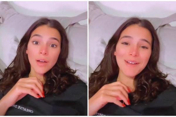 Marquezine entra na brincadeira e pede mais beijos de Tadeu a Piovani no BBB 22(Imagem:Reprodução)