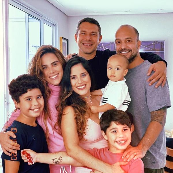 Wanessa visitou Camilla Camargo com o marido, Marcus, e os filhos.(Imagem:Reprodução/Instagram)