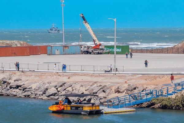 Rafael Fonteles inaugura o Porto Piauí, obra que pode dobrar o PIB do estado.(Imagem:Divulgação)