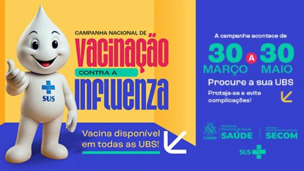 Vacina contra a influenza j&aacute; est&aacute; dispon&iacute;vel em todas as UBS de Floriano.(Imagem:Secom)