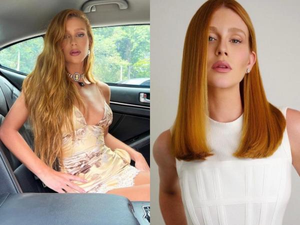 Antes e depois de Marina Ruy Barbosa.(Imagem:Reprodução/Instagram)