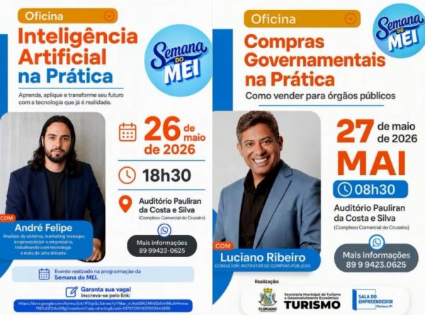Semana do MEI 2026 oferece oficinas e mutir&otilde;es gratuitos para empreendedores em Floriano.(Imagem:Reprodu&ccedil;&atilde;o/Instagram)
