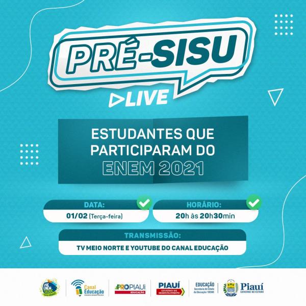 Pré-Sisu inicia em Fevereiro(Imagem:Divulgação)