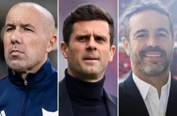 Leonardo Jardim, Thiago Motta e Artur Jorge.(Imagem:Gustavo Aleixo, Getty Images e AlrayyanSC)