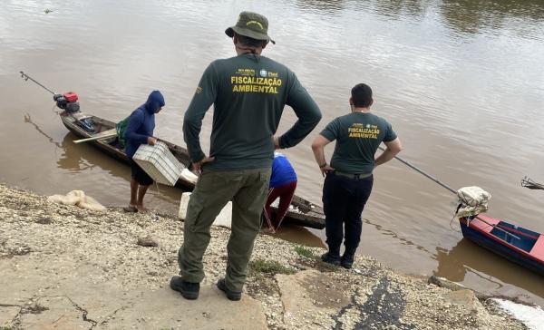 Fiscalização garante a proteção de espécies e a reprodução dos peixes nos rios piauienses, contribuindo para manutenção do equilíbrio ambiental.(Imagem:Divulgação)