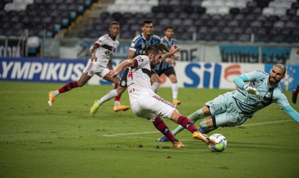 Rubro-Negro faz 4 a 2 e pula para a vice-liderança do Brasileiro.(Imagem:Alexandre Vidal / Flamengo/Direitos Reservados)