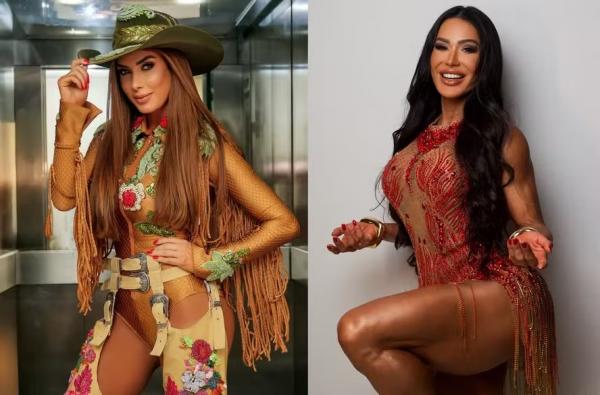 Nicole Bahls e Gracyanne Barbosa (Imagem:Vinny Nunes e Thiago Melo/ reprodução/ instagram)