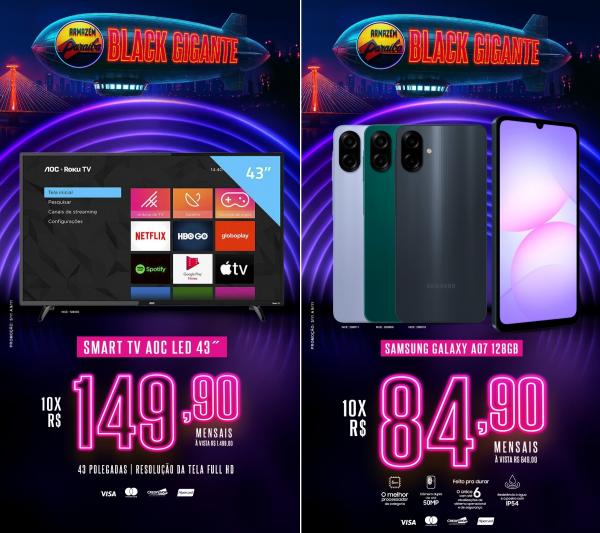 BLACK GIGANTE Armazém Paraíba chega com ofertas imperdíveis em Floriano.(Imagem:Divulgação)