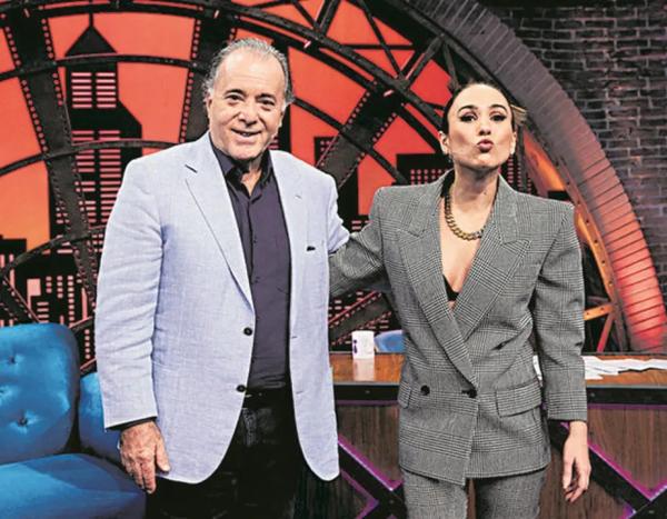 Tony Ramos e Tatá Weneck(Imagem:Juliana Coutinho/Divulgação Multishow)