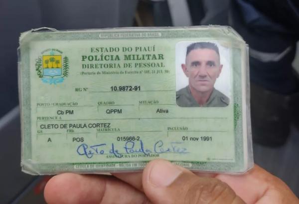 Sargento Cleto de Paula Cortez foi baleado na cabeça em Teresina.(Imagem:Reprodução/Redes sociais)