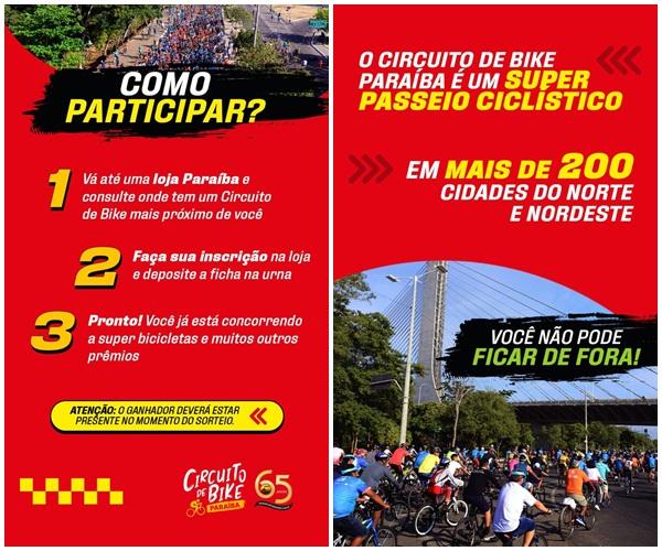 Circuito de Bike Paraíba(Imagem: Divulgação)