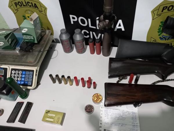  Homem é preso por comercialização ilegal de armas e animais silvestres no Norte do Piauí.(Imagem:Reprodução)