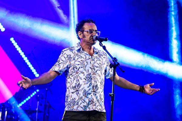 Banda Acesso homenageia Marcus Peixoto e Francisco Magalhães no Piauí Pop.(Imagem:Renato Andrade/Cidadeverde.com)