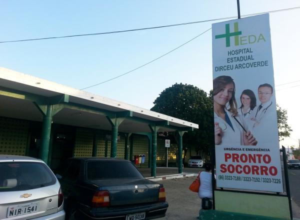 Vítima morreu no Hospital Estadual Dirceu Arcoverde (HEDA) em Parnaíba, Litoral do Piauí.(Imagem:Patrícia Andrade/G1)