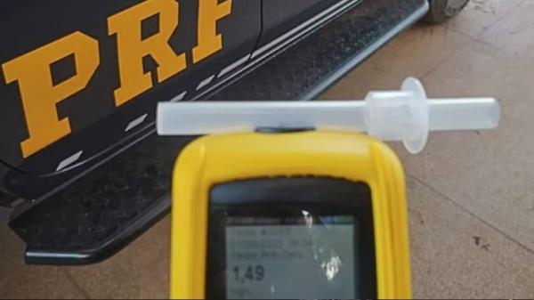 Três pessoas foram detidas por embriaguez ao volante durante o último final de semana.(Imagem:Divulgação/PRF)