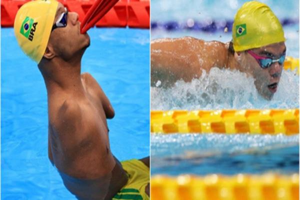 Brasil leva ouro e prata na natação nas Paralimpíadas(Imagem:Reprodução)