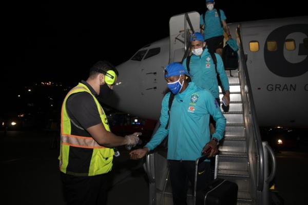 Seleção Brasileira desembarca em Caracas para enfrentar a Venezuela(Imagem:Lucas Figueiredo)