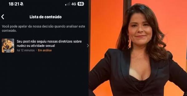 Samara Felippo nega que tenha publicado fotos das filhas de biquíni no post que foi censurado pelo Instagram.(Imagem:Reprodução/Instagram)