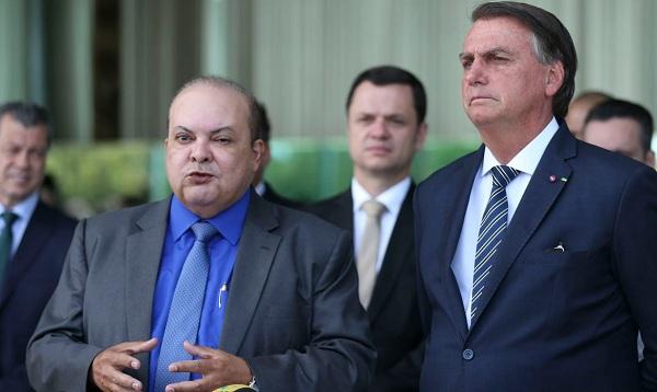 Bolsonaro recebe apoio do governador reeleito do Distrito Federal.(Imagem:José Cruz/Agência Brasil)