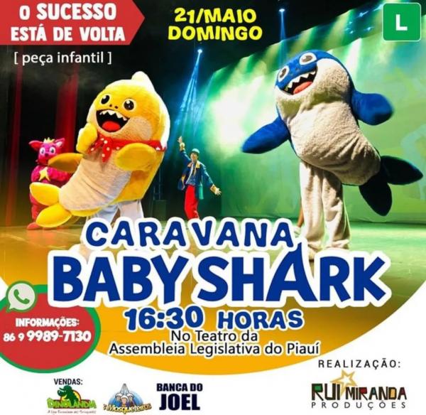 Caravana Baby Shark: salvando o oceano.(Imagem:Divulgação )