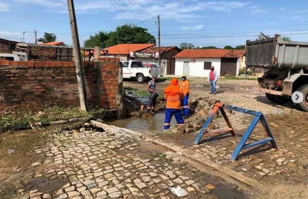 Secretaria de Infraestrutura realiza mutirão de limpeza em Barão de Grajaú.(Imagem:Reprodução/Instagram)