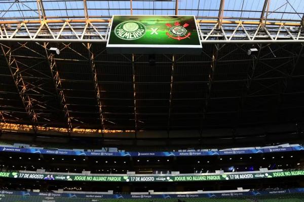 Allianz Parque antes de Palmeiras x Corinthians.(Imagem:Marcos Ribolli)