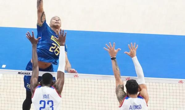 Brasil luta muito, mas é derrotado por Cuba na Liga das Nações.(Imagem:DIVULGAÇÃO/CBV/DIREITOS RESERVADOS)