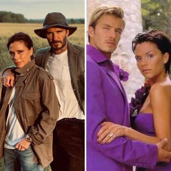 David Beckham celebra 22 anos de casamento com Victoria relembrando looks iguais(Imagem:Reprodução)