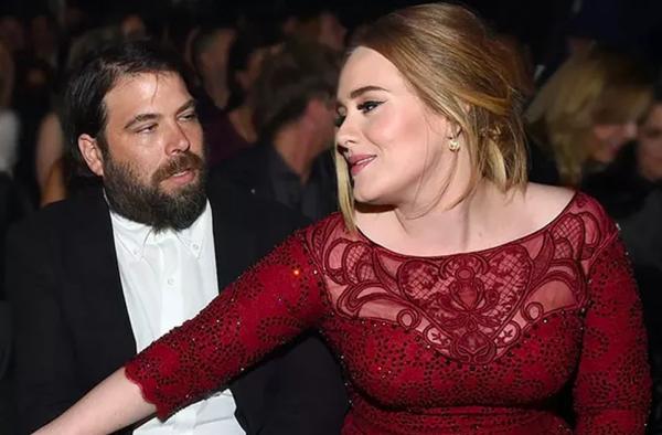  A cantora Adele com o ex-marido, o empresário Simon Konecki.(Imagem:Getty Images )