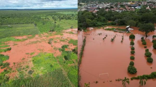 Chuvas no Piau&iacute; destroem planta&ccedil;&otilde;es, rompem vias e interrompem aulas; veja os danos.(Imagem:Reprodu&ccedil;&atilde;o)