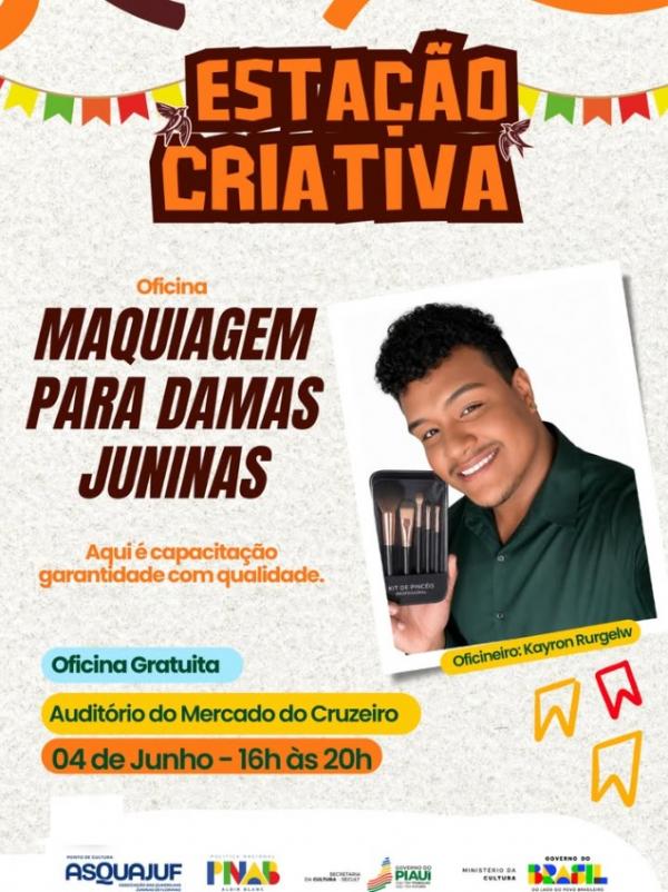 ASQUAJUF promove oficina gratuita de maquiagem para damas juninas em Floriano.(Imagem:Reprodu&ccedil;&atilde;o/Instagram)