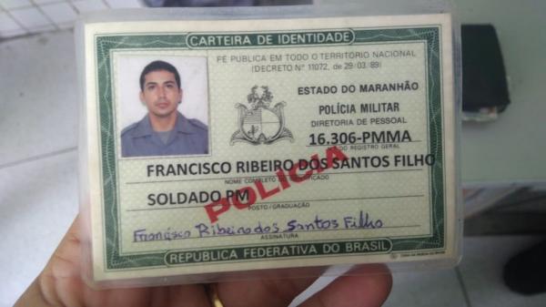 Policial militar do Maranhão Francisco Ribeiro dos Santos Filho.(Imagem:Divulgação/PM)