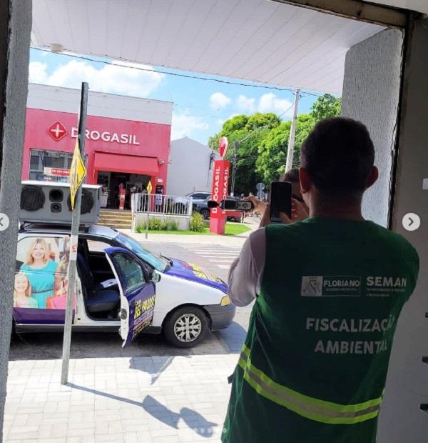 Fiscalização ambiental visa o controle da poluição sonora em Floriano.(Imagem:Reprodução/Instagram)