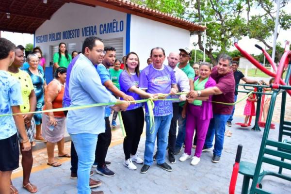 Prefeitura de Floriano inaugura academia de saúde no Distrito Amolar(Imagem:Secom)