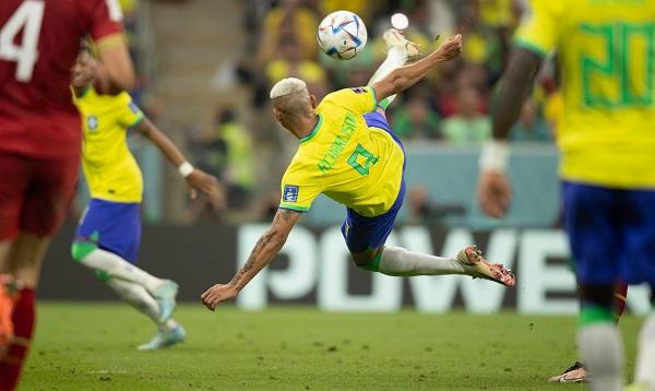 Atacante também falou da responsabilidade de ser o 9 da seleção.(Imagem:Lucas Figueiredo/CBF/Direitos Reservados)