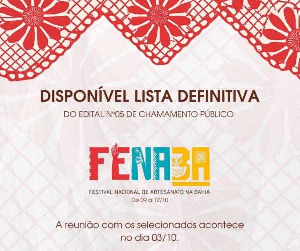 Sudarpi divulga lista definitiva de artesãos que representarão o Piauí em Feira na Bahia.(Imagem:Divulgação)