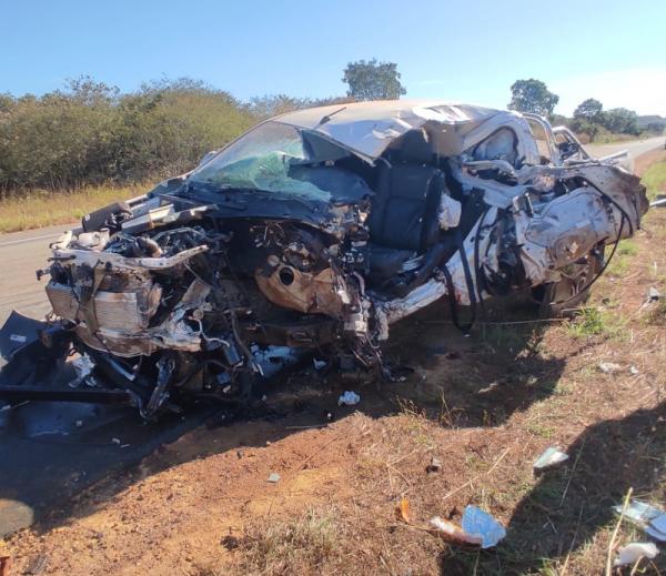 Idoso de 62 anos fica gravemente ferido após acidente na BR 135 em Bom Jesus, Piauí.(Imagem:Reprodução)