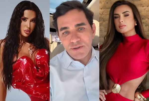 Gracyanne Barbosa, Marcelo Viana e Nicole Bahls.(Imagem:Mari Araujo e Reprodução/Instagram)