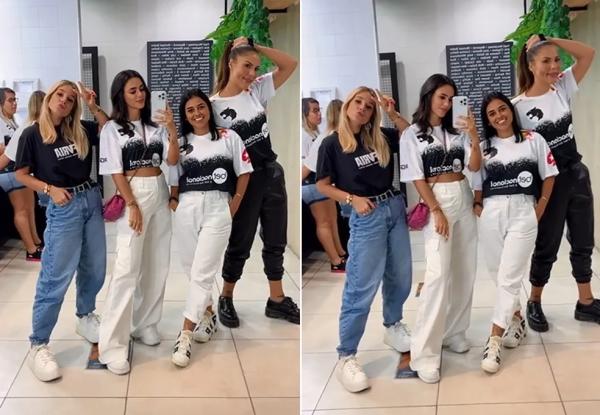 Grávida, Bruna Biancardi mostra barriguinha em evento com Neymar e amigas. (Imagem:Reprodução/Instagram)