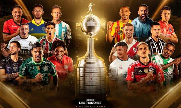 Brasileiros jogarão às terças, quartas e quintas, de 1º a 9 de agosto.(Imagem:Reprodução Twitter/Conmebol Libertadores)