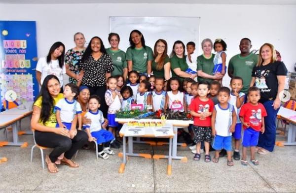 Departamento de Educação Ambiental promove atividades lúdicas sobre queimadas em escola de Floriano.(Imagem:Reprodução/ Instagram)