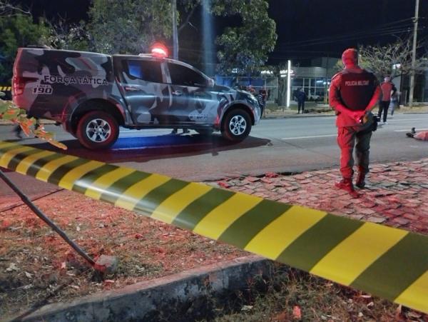 Motoboy foi assassinato com quatro tiros na Avenida João XXIII.(Imagem: Redes sociais)