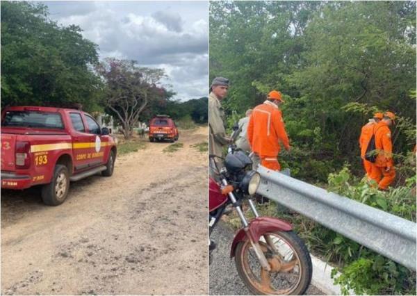 Bombeiros encontram corpo de mulher que estava desaparecida há 5 dias(Imagem:Reprodução)