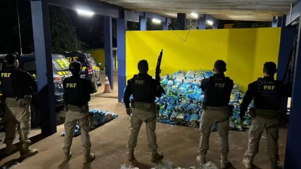 PRF apreende 1,4 tonelada de drogas no Piau&iacute;.(Imagem:PRF)
