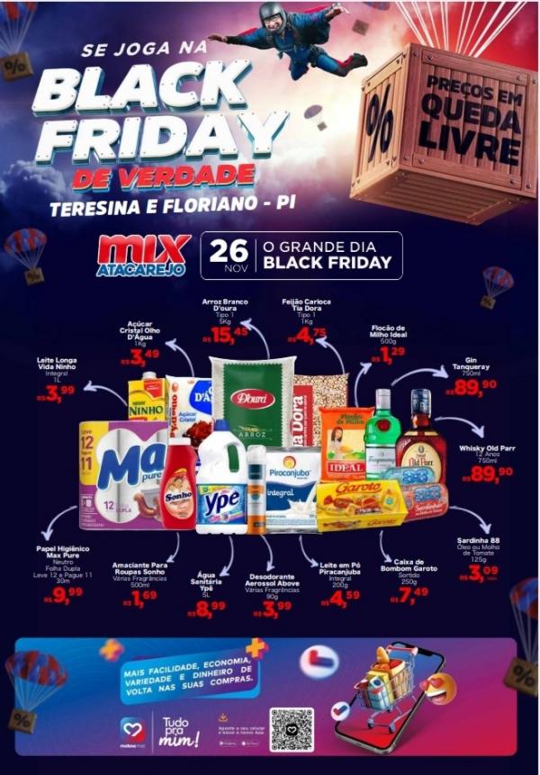 Mix Atacarejo promove seu 1º Black Friday em Floriano(Imagem:Divulgação)