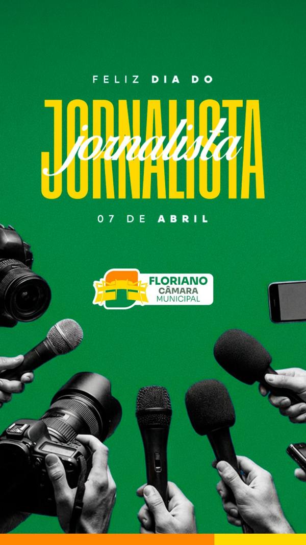 C&acirc;mara Municipal de Floriano presta homenagem aos jornalistas pelo seu dia.(Imagem:CMF)