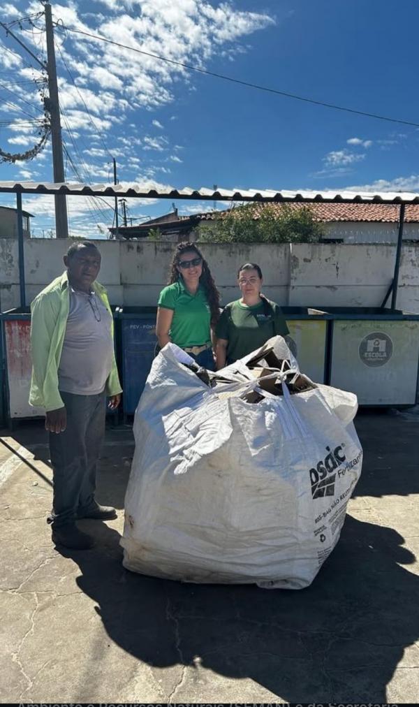 Prefeitura de Floriano recolhe mais de 92 kg de recicláveis em ecopontos no mês de julho(Imagem:Reprodução/Instagram)