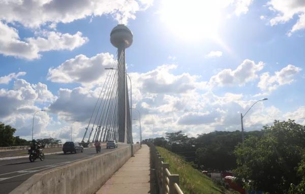 Ponte Estaiada Mestre João Isidoro França, em Teresina.(Imagem:Lucas Marreiros/G1)