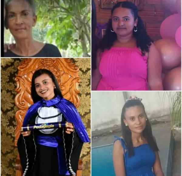 Doraci Pereira da Silva; Georgina da Silva Santana; Milena Rodrigues e Jaqueline da Silva Santana.(Imagem:Divulgação )